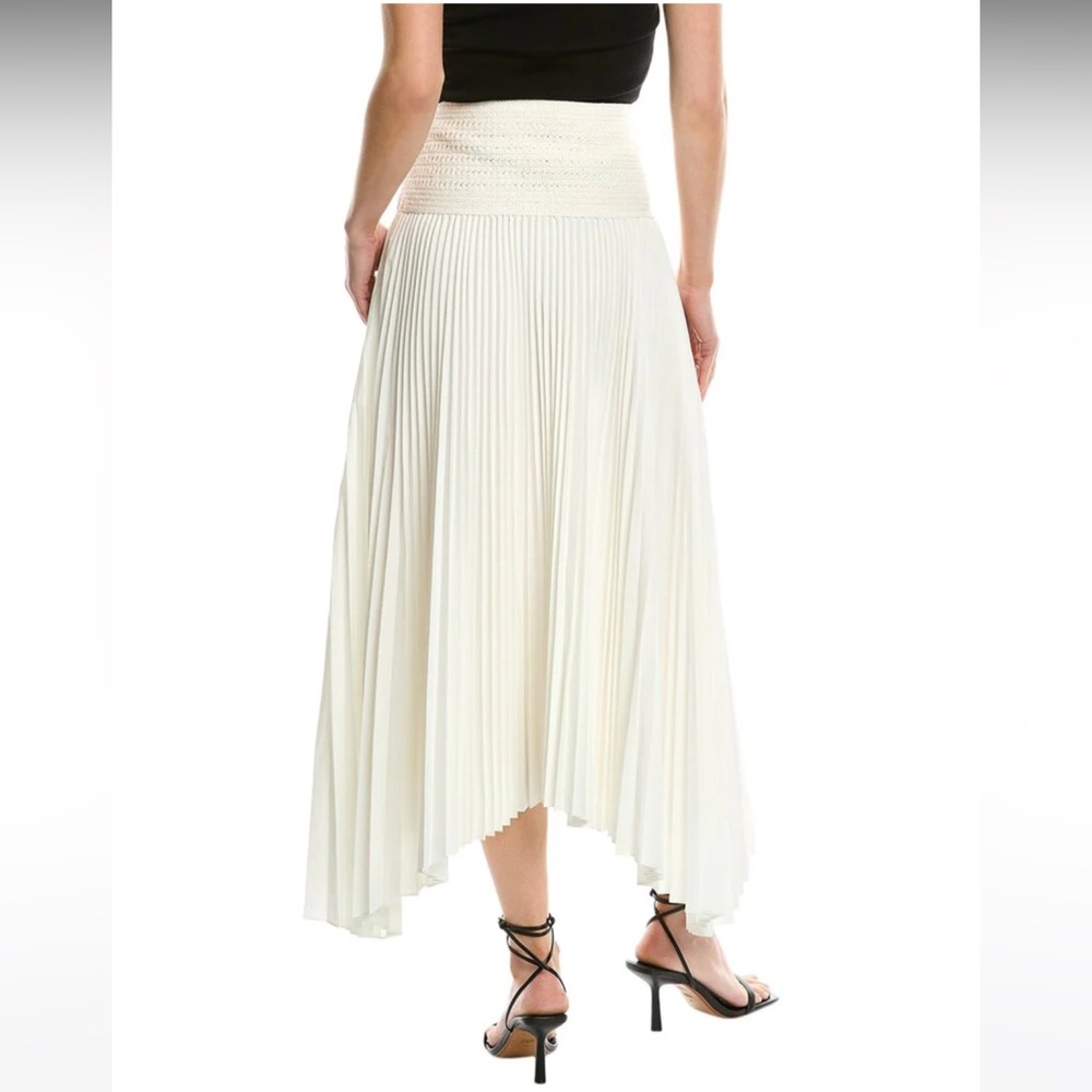 ALC creamy white handkerchief maxi skirt